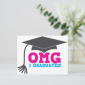 OMG I-graduatie Aankondigingskaart (Staand voorkant)