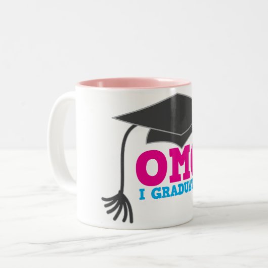 OMG I-graduatie Tweekleurige Koffiemok (Voorkant links)