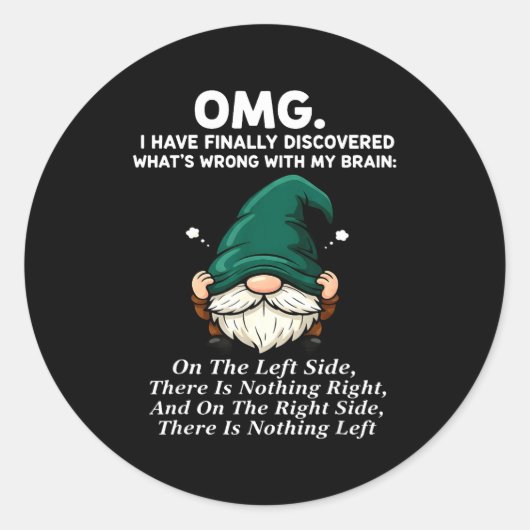 Omg I Have Finally Discovered What's Wrong With My Ronde Sticker (Voorkant)