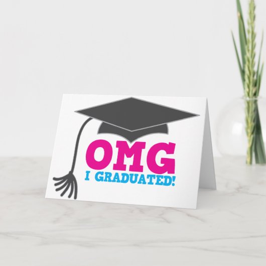 OMG ik ben afgestudeerd Aankondiging (Voorkant)