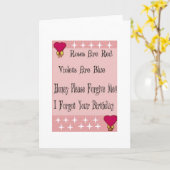 OMG! Ik ben je verjaardag vergeten Kaart (Gele Bloem)