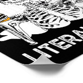 OMG Ik ben letterlijk dood skelet koffie hallow Poster (Hoek)