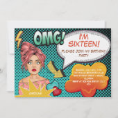 OMG! Ik ben... tiener kinderen verjaardag Kaart (Voorkant)