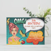 OMG! Ik ben...tiener verjaardag Kaart (Staand voorkant)