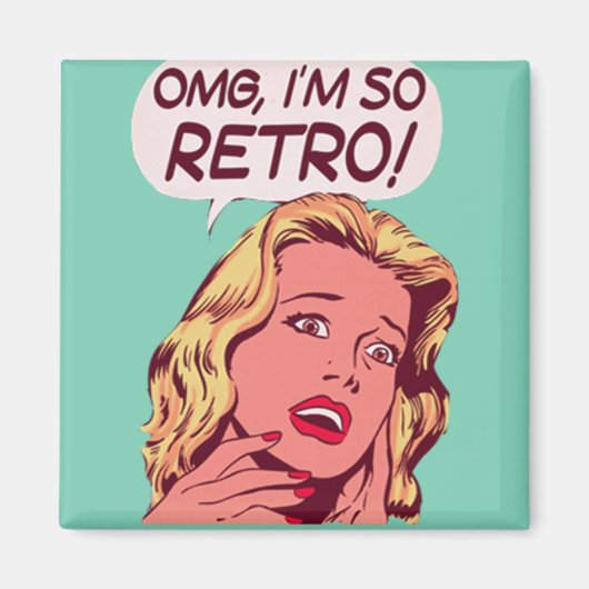 OMG Ik ben zo retro Magneet (Voorkant)