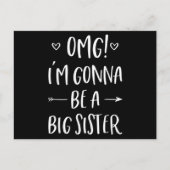 OMG Ik ga een grote zuster worden Briefkaart (Voorkant)