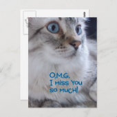 OMG Ik mis je Briefkaarten (Voorkant / Achterkant)