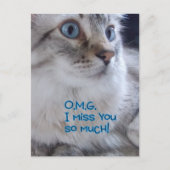 OMG Ik mis je Briefkaarten (Voorkant)