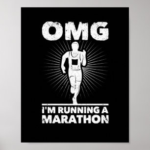 OMG Ik runde een marathon eerste 26,2 miljoen. Poster