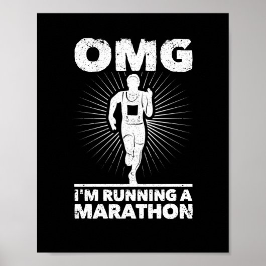 OMG Ik runde een marathon eerste 26,2 miljoen. Poster (Voorkant)