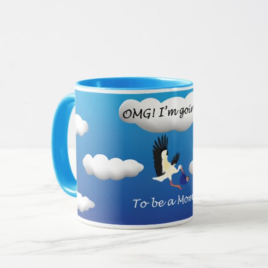 OMG Ik word een moeder Mok (Voorkant links)