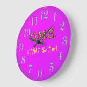 OMG! IS DAT DE TIJD FIJNHEER Arty KOOK Clock Grote Klok (Hoek)