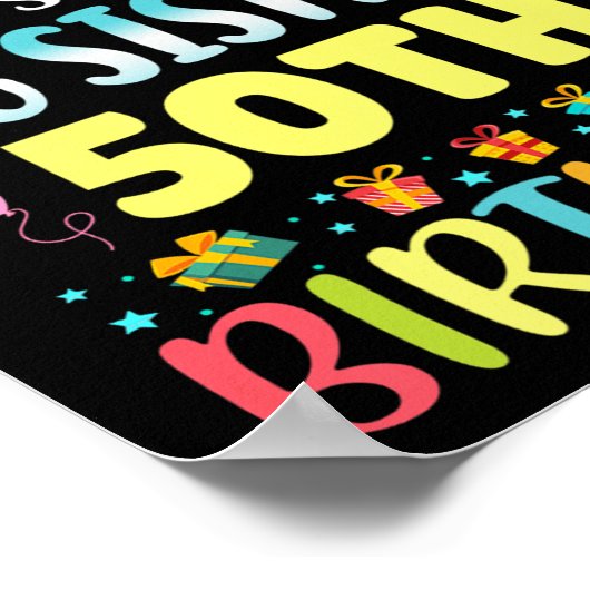 OMG is mijn grote zussen 50e verjaardag Sweet 50 j Poster (Hoek)