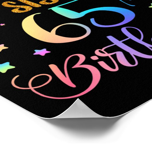 OMG is My Big Sisters 65th Birthday Sweet 65 jaar Poster (Hoek)