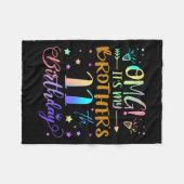 Omg Its My Brothers 11th Birthday Sweet 11 Years O Fleece Deken (Voorkant (Horizontaal))