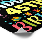 Omg Its My Daddys 45th Birthday Sweet 45 Years Old Poster (Hoek)