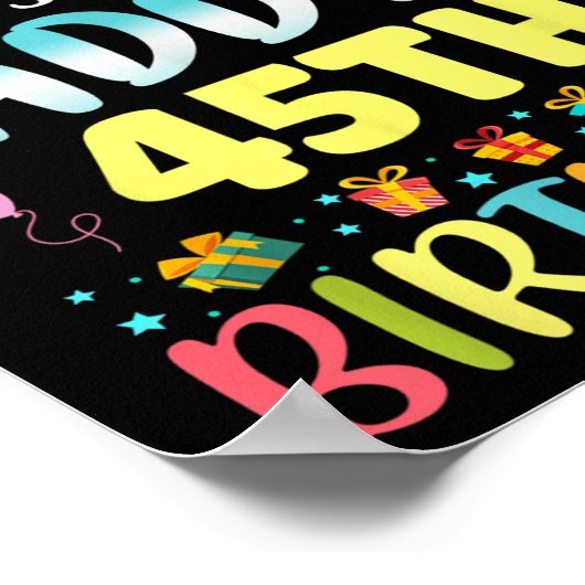 Omg Its My Daddys 45th Birthday Sweet 45 Years Old Poster (Hoek)