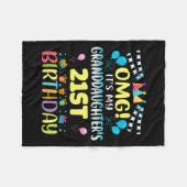 Omg Its My Granddaughters 21st Birthday Sweet 21 Y Fleece Deken (Voorkant (Horizontaal))