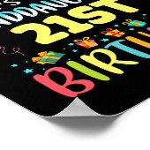 Omg Its My Granddaughters 21st Birthday Sweet 21 Y Poster (Hoek)