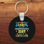 Omg Its My Granddaughters 21st Birthday Sweet 21 Y Sleutelhanger (Voorkant)