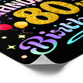 Omg Its My Grandpas 80th Birthday Happy 80 Years O Poster (Hoek)