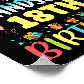 Omg Its My Grandsons 18th Birthday Sweet 18 Years  Poster (Hoek)