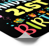 Omg Its My Grandsons 21st Birthday Sweet 21 Years  Poster (Hoek)