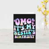 Omg It's My Ie's Birthday Funny Friend Birthday  Kaart (Gele Bloem)