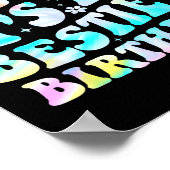 Omg It's My Ie's Birthday Funny Friend Birthday  Poster (Hoek)