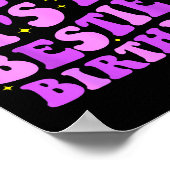 Omg It's My Ie's Birthday Funny Friend Birthday  Poster (Hoek)