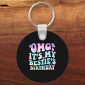 Omg It's My Ie's Birthday Funny Friend Birthday  Sleutelhanger (Voorkant)