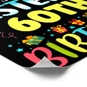 Omg It's My Sister's 60th Birthday Sweet 60 Years  Poster (Hoek)