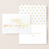 OMG Je bent verloofd Funny Verloving Congrats Folie Kaarten (Display)