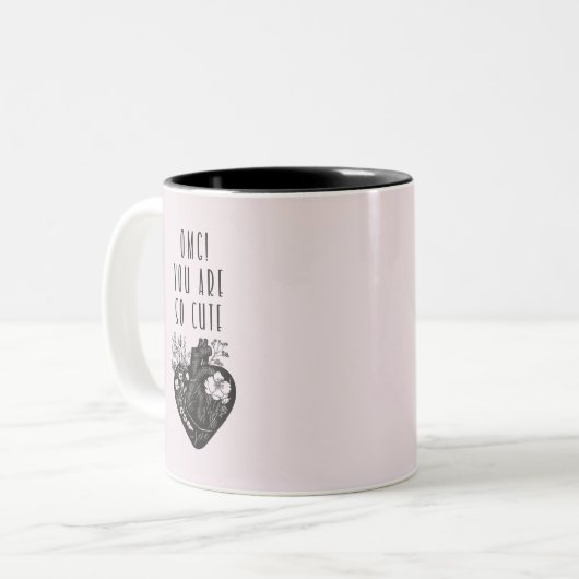 OMG! Je bent zo lief, Mok (Voorkant links)