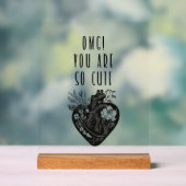 OMG! Je bent zo schattig - Acryl Teken Bord (Neutraal)