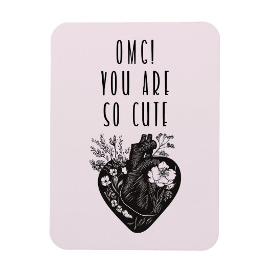 OMG! Je bent zo schattig - Flexibele fotomagneet Magneet (Verticaal)