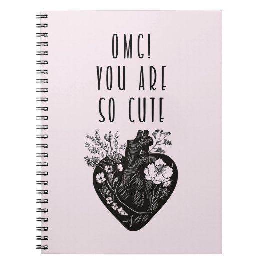 OMG! Je bent zo schattig - Spiral Photo Notitieboe Notitieboek (Voorkant)