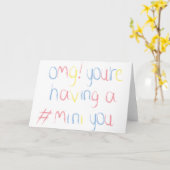 OMG! Je verwacht Kaart (Gele Bloem)