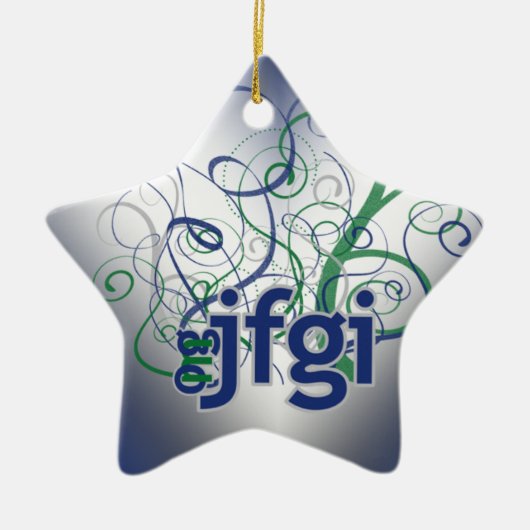 OMG! Jfgi Keramisch Ornament (Voorkant)