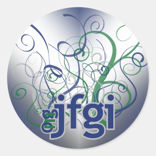 OMG! Jfgi Ronde Sticker (Voorkant)
