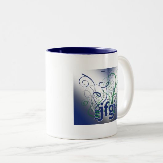 OMG! Jfgi Tweekleurige Koffiemok (Voorkant rechts)