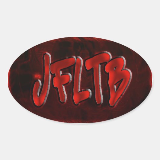 OMG! Jfltb Ovale Sticker (Voorkant)