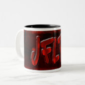 OMG! Jfltb Tweekleurige Koffiemok (Voorkant links)