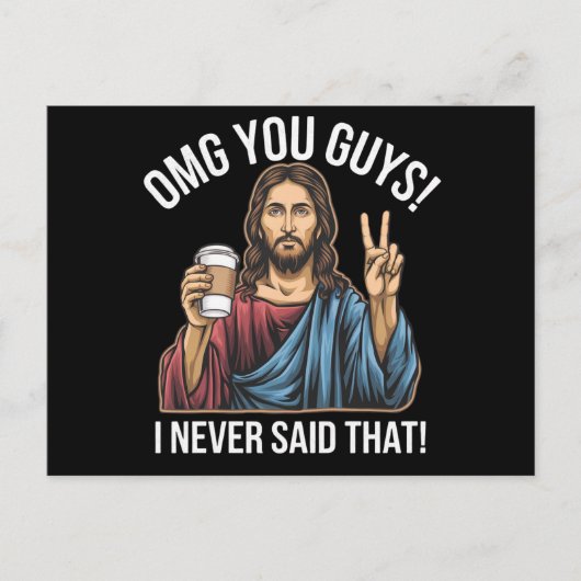 OMG jongens, dat heb ik nooit gezegd Briefkaart (Voorkant)