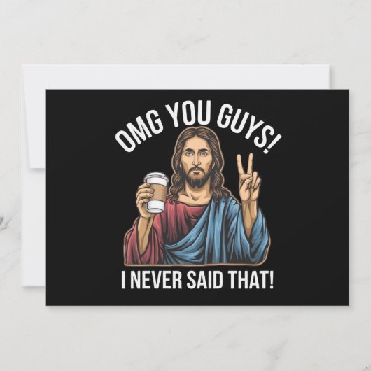 OMG jongens, dat heb ik nooit gezegd Kaart (Voorkant)