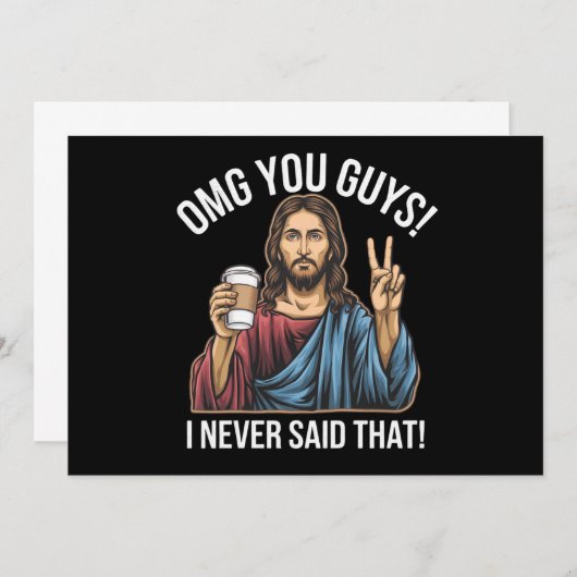 OMG jongens, dat heb ik nooit gezegd Kaart (Voorkant / Achterkant)