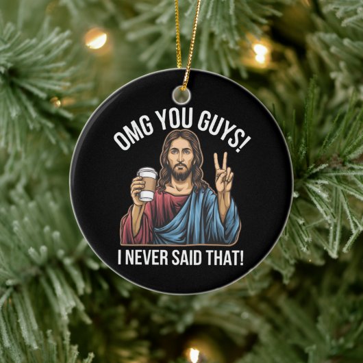 OMG jongens, dat heb ik nooit gezegd Keramisch Ornament (Boom)