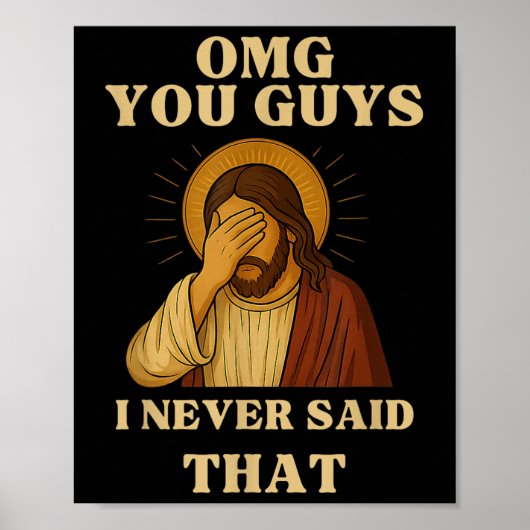 Omg Jullie Ik Heb Dat Nooit Gezegd Die Grappige Sa Poster (Voorkant)