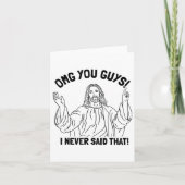 OMG jullie jongens ik heb nooit gezegd dat grappig Kaart (Voorkant)