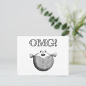 OMG! Leuk & Grappig Blowfish Illustratie Briefkaar Briefkaart (Staand voorkant)